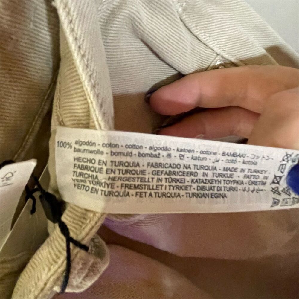 Zara Women's High Rise Ankle Jeans Size 6 Tan Relaxed Fit NWT - Picture 5 of 5